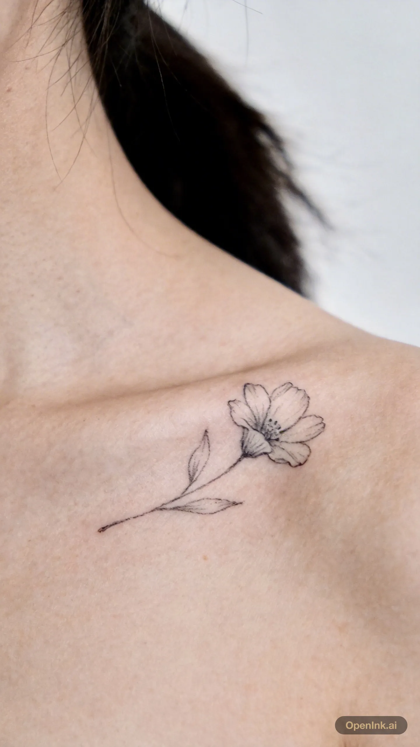 Birth flower tattoo design